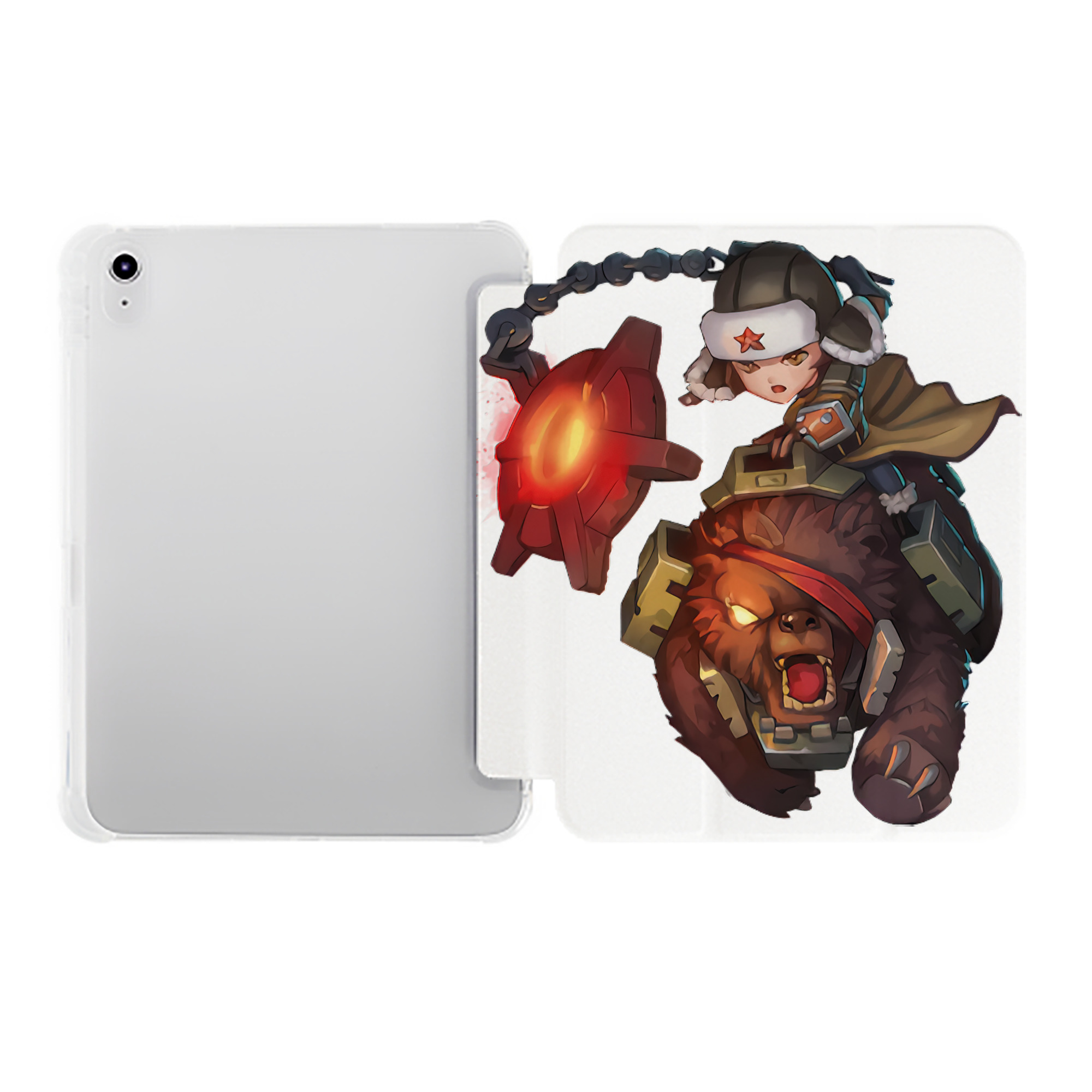 （画像用） リーグ・オブ・レジェンド League of Legends LOL IPad ケース ペン収納付き 三つ折りスタンド PUレザー×シリコン 対応機種9.5/10.5/10.9インチ